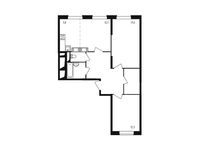 Планировка 3-комнатной квартиры, 73,9 м2