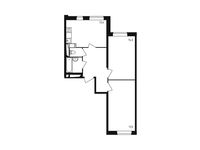 Планировка 2-комнатной квартиры, 60,4 м2