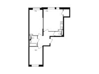 Планировка 2-комнатной квартиры, 67,2 м2