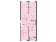 Планировка 3-комнатной квартиры, 86,8 м2