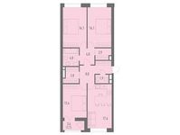 Планировка 3-комнатной квартиры, 90,3 м2