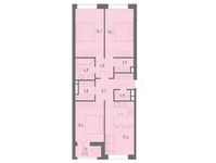 Планировка 3-комнатной квартиры, 90,4 м2