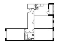 Планировка 3-комнатной квартиры, 80,5 м2