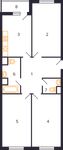 Планировка 3-комнатной квартиры, 89,5 м2