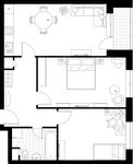 Планировка 2-комнатной квартиры, 66,2 м2