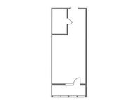 Планировка квартиры студии, 27,07 м2