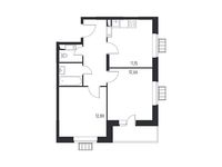 Планировка 2-комнатной квартиры, 51,35 м2