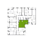 Планировка 1-комнатной квартиры, 38,6 м2