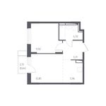 Планировка 2-комнатной квартиры, 35,2 м2