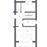 Планировка квартиры студии, 110 м2