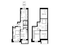 Планировка 3-комнатной квартиры, 81,04 м2