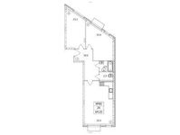 Планировка 2-комнатной квартиры, 69,2 м2