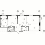 Планировка 4-комнатной квартиры, 91,5 м2