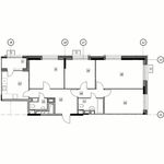 Планировка 4-комнатной квартиры, 91,2 м2