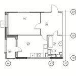 Планировка 1-комнатной квартиры, 46,3 м2