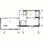 Планировка 2-комнатной квартиры, 84,5 м2