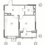 Планировка 1-комнатной квартиры, 37,52 м2