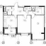 Планировка 2-комнатной квартиры, 76,9 м2
