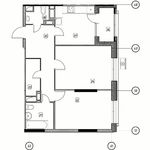 Планировка 2-комнатной квартиры, 63,5 м2