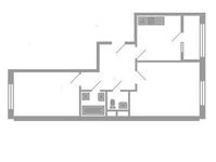 Планировка 2-комнатной квартиры, 60,2 м2
