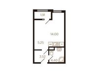 Планировка 1-комнатной квартиры, 29 м2