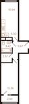Планировка 2-комнатной квартиры, 47,27 м2