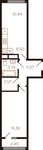 Планировка 2-комнатной квартиры, 45,2 м2