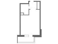 Планировка квартиры студии, 26,8 м2