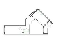 Планировка 2-комнатной квартиры, 58,7 м2