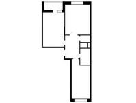 Планировка 2-комнатной квартиры, 57,9 м2