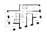Планировка 4-комнатной квартиры, 130,23 м2
