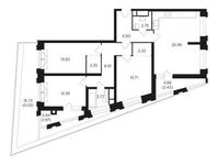 Планировка 3-комнатной квартиры, 103,25 м2
