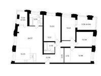 Планировка 5-комнатной квартиры, 129,22 м2