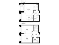 Планировка 3-комнатной квартиры, 68,81 м2