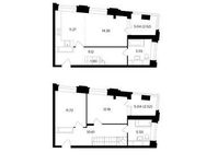 Планировка 3-комнатной квартиры, 87,3 м2