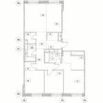 Планировка 4-комнатной квартиры, 107,8 м2