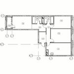 Планировка 3-комнатной квартиры, 85,83 м2