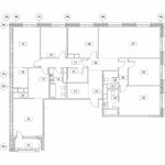 Планировка 6-комнатной квартиры, 181,4 м2