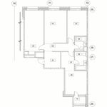Планировка 3-комнатной квартиры, 94,9 м2