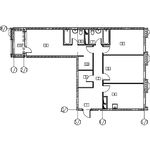 Планировка 3-комнатной квартиры, 90,49 м2
