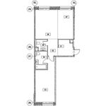 Планировка 2-комнатной квартиры, 65,7 м2