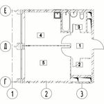 Планировка 1-комнатной квартиры, 34,84 м2