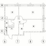 Планировка 2-комнатной квартиры, 59,57 м2