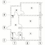 Планировка 2-комнатной квартиры, 60,01 м2