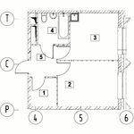 Планировка 1-комнатной квартиры, 38,59 м2