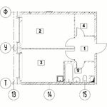 Планировка 1-комнатной квартиры, 39,21 м2