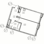 Планировка 1-комнатной квартиры, 44,8 м2