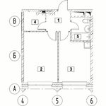 Планировка 1-комнатной квартиры, 38,32 м2