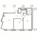 Планировка 1-комнатной квартиры, 68,7 м2