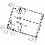 Планировка 1-комнатной квартиры, 44,8 м2